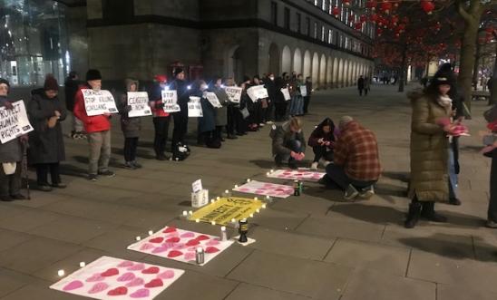 Manchester Amnesty 15th Silent Vigil for Palestine and Israel